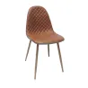 SILLA MOON POLIPIEL TIERRA Y TELA