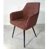 Sillon tapizado marron MILAN ARCILLA