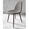 Silla Hosteleria Tapizada polipiel gris MOON TOPO