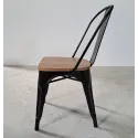 Silla Tolix Madera Negro