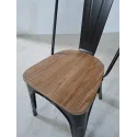 Silla Tolix Madera Negro